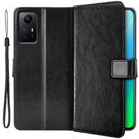 Θήκη με πτερύγιο για Xiaomi Redmi Note 12S, Wallet, μαύρη