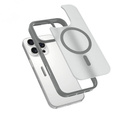 Θήκη ERBORD MagSafe για iPhone 16 Pro, Matte Case, ενεργό κουμπί, ματ / γκρι τιτάνιο