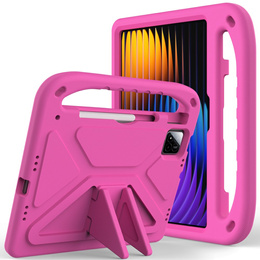 θήκη για παιδιά για Xiaomi Pad 7 / 7 Pro, με λαβή, ροζ
