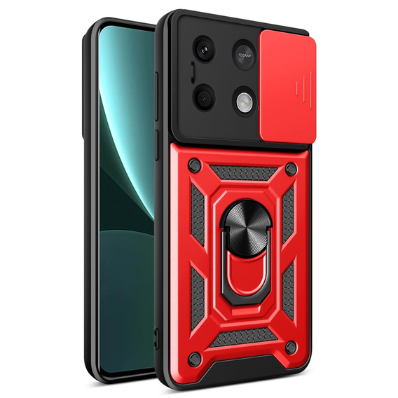 Θήκη για Xiaomi Redmi Note 13 5G, CamShield Slide, κόκκινη