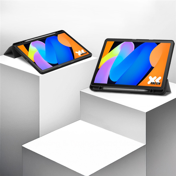 Θήκη για Lenovo Idea Tab 11" 2025 TB336FU TB336ZU, βάση, Smartcase με υποδοχή γραφίδας, γκρι