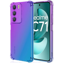 θήκη για το Realme C71, Gradient Dropproof, Μωβ / μπλε