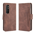 Θήκη με πτερύγιο για Xiaomi Mi Note 10 Lite, Card Slot, καφέ