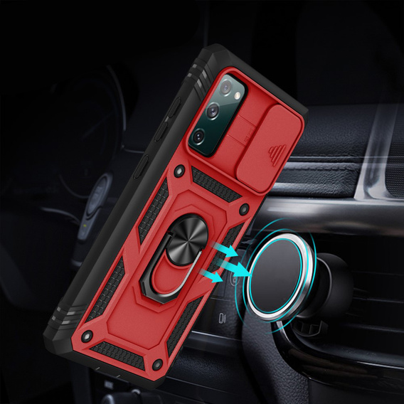 Θήκη για Samsung Galaxy S20 FE, CamShield Slide, κόκκινο