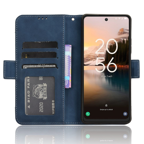 Θήκη με πτερύγιο για TCL 40 NxtPaper, Card Slot, μπλε