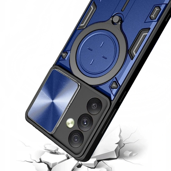 Θωρακισμένη θήκη για Samsung Galaxy A54 5G, CamShield Slide, μπλε