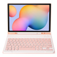 Θήκη + πληκτρολόγιο Samsung Galaxy Tab S6 Lite P610/P615 / S6 Lite 2022 10.4, Pen Slot, ροζ rose gold