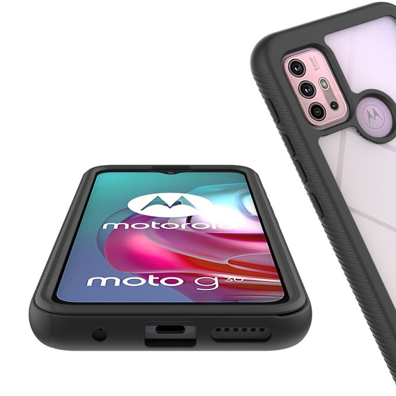Θήκη για Motorola Moto G10 / G20 / G30, Shockproof, με μεμβράνη, μπλε