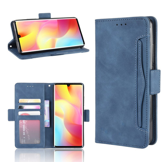 Θήκη με πτερύγιο για Xiaomi Mi Note 10 Lite, Card Slot, μπλε