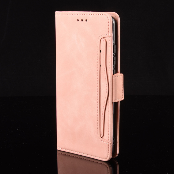Θήκη με πτερύγιο για Samsung Galaxy S25 FE, Card Slot, ροζ