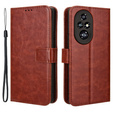 Θήκη με πτερύγιο για Honor 200 Pro 5G, Crazy Horse Wallet, καφέ