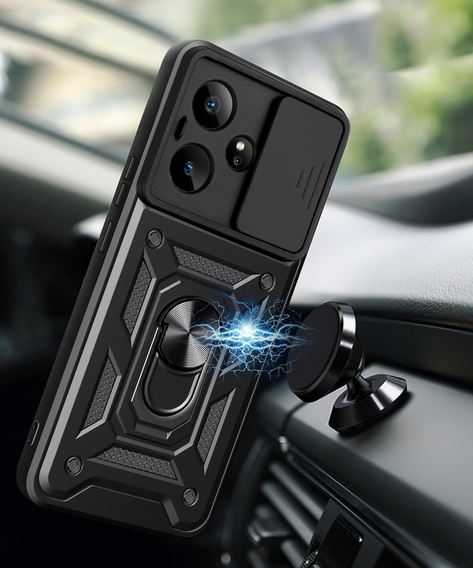 Θήκη για Realme GT 7 / 7T, CamShield Slide, μαύρη