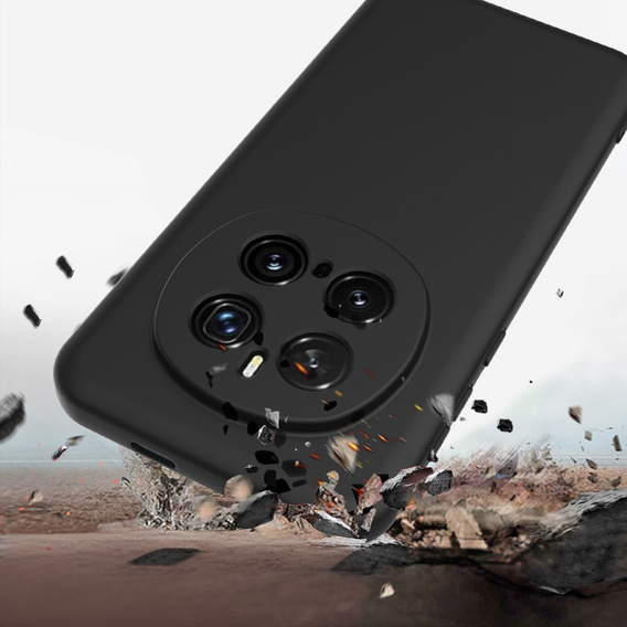 Θήκη για Honor Magic7 Pro 5G, Silicone MagSafe, μαύρη