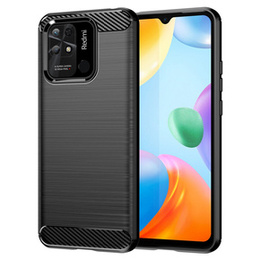 Θήκη για Xiaomi Redmi 10C, Carbon, μαύρη