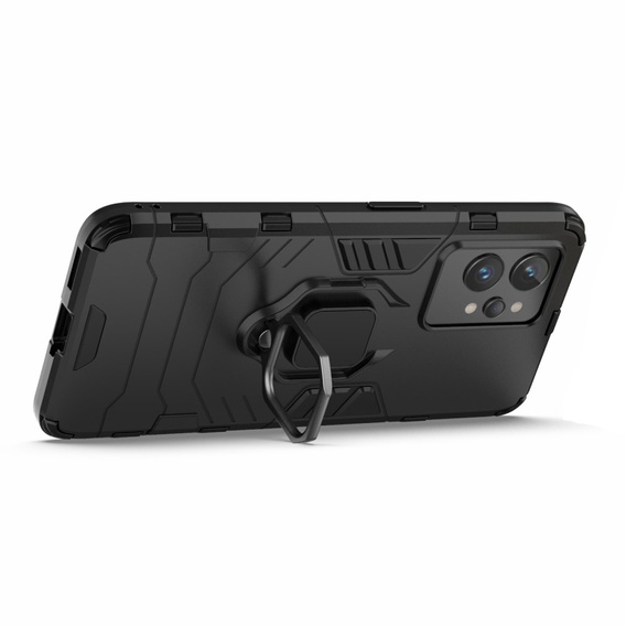 Θήκη για Realme GT2 Pro, Kickstand Ring, μαύρη