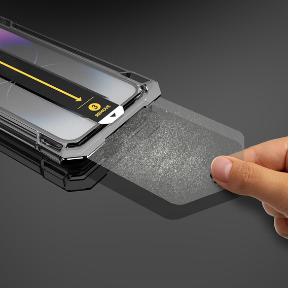 2x Μετριασμένο γυαλί για iPhone 15, ERBORD Easy App Full Screen Protector
