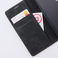 Θήκη για Samsung Galaxy S23, ERBORD Vintage, πορτοφόλι με πτερύγιο, μαύρη