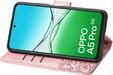Θήκη με πτερύγιο για Oppo A5 Pro 5G, Butterfly, ροζ rose gold