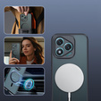 Θήκη για Honor 400 Lite, για MagSafe, ERBORD Μatt Case, μαύρη