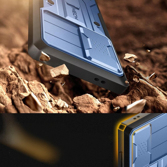 Θήκη για Samsung Galaxy S24 Ultra, Tongate MECH Series Clip, μπλε