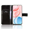 Θήκη με πτερύγιο για Honor 400 5G, Crazy Horse Wallet, μαύρη