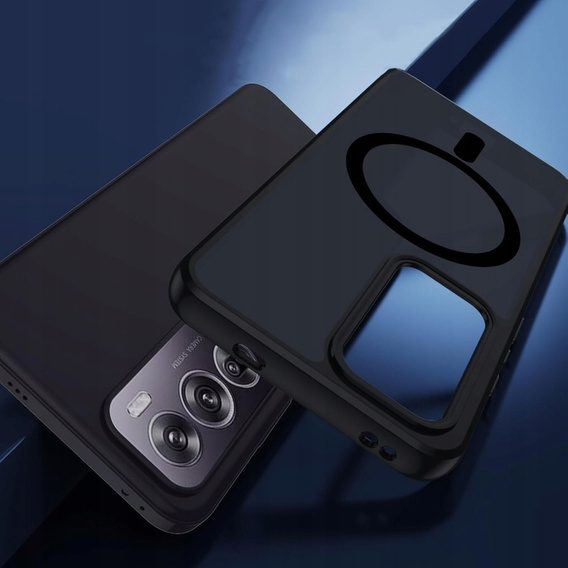 Θήκη για Oppo Reno 12 Pro, για MagSafe, ERBORD Μatt Case, μαύρη