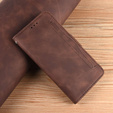 Θήκη με πτερύγιο για Honor 70 5G, Card Slot, καφέ