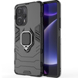 Θήκη για Poco F5 5G, Kickstand Ring, μαύρη