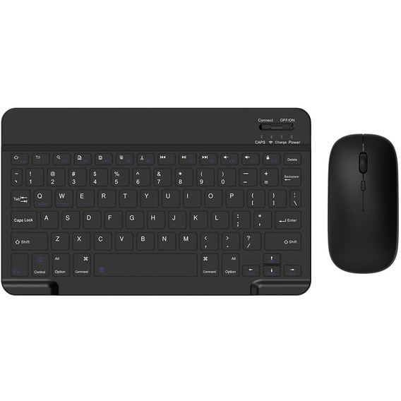 Θήκη + πληκτρολόγιο Apple iPad Pro 11" 5 gen. 2024, Leather Pen Slot TouchPad, μαύρη