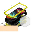 Θήκη για iPhone 15 Pro, R-JUST CamShield Slide, θωρακισμένη, κίτρινη / μαύρη