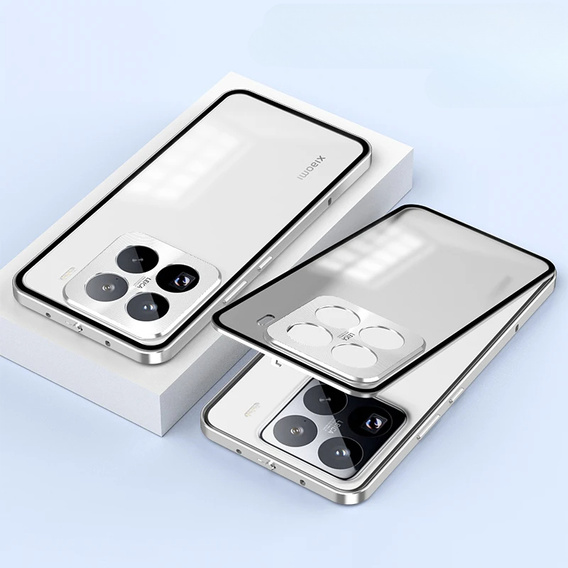Θήκη για Xiaomi 15, Frame Case, ασημένια