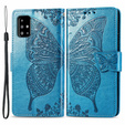 Θήκη με πτερύγιο για Samsung Galaxy A51 4G, Butterfly, μπλε