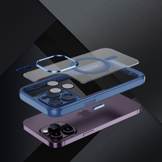 Θήκη για iPhone 14 Pro Max, ERBORD Impact Guard, MagSafe, μπλε