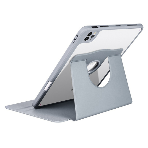 Θήκη για iPad Pro 11" 2022/2021/2020 (4/3/2 gen.), με υποδοχή γραφίδας, περιστρεφόμενη κατά 360°, μωβ
