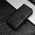θήκη πτερύγιο για Motorola Moto G86 Power 5G, Wallet Rhombus, μαύρη