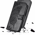 Θήκη με πτερύγιο για Infinix Hot 40i, Butterfly, μαύρη