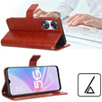 Θήκη με πτερύγιο για Motorola Moto G85, Crazy Horse Wallet, καφέ
