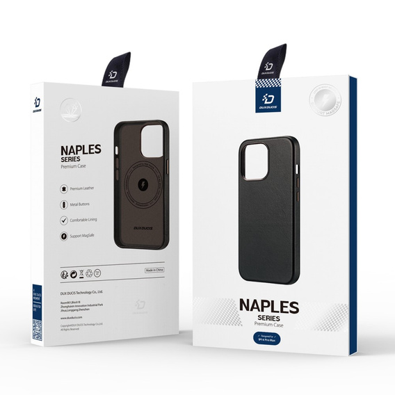 Θήκη για iPhone 14 Pro Max, Dux Ducis Max Naples, μαύρη