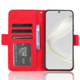 Θήκη με πτερύγιο για Huawei Nova 11 Pro, Card Slot, κόκκινη