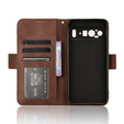 Θήκη με πτερύγιο για Google Pixel 9 / Google Pixel 9 Pro, Card Slot, καφέ