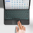 Θήκη πληκτρολογίου Dracool για iPad Air 13" 2024 (6 gen.) / Pro 12.9" 2022/2021/2020 (6/5/4 gen.), μαύρο