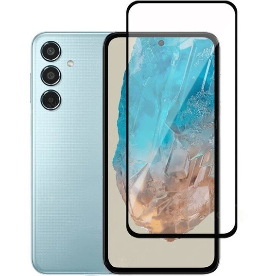 Μετριασμένο γυαλί 3D για Samsung Galaxy M35, μαύρο πλαίσιο