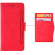 Θήκη με πτερύγιο για Honor 90 Lite 5G, Card Slot, κόκκινη