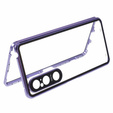 θήκη για το Sony Xperia 1 V, Magnetic Dual Glass, μωβ