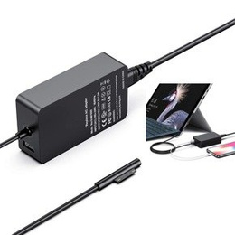 Φορτιστής προσαρμογέα ρεύματος 44W 15V 2.58A με θύρα φόρτισης USB για Microsoft Surface Pro 9/8/7/6/5/4/3 - Βύσμα ΕΕ