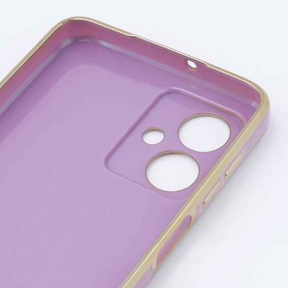 Θήκη για Motorola Moto G54 5G, Glamour CamShield, μωβ