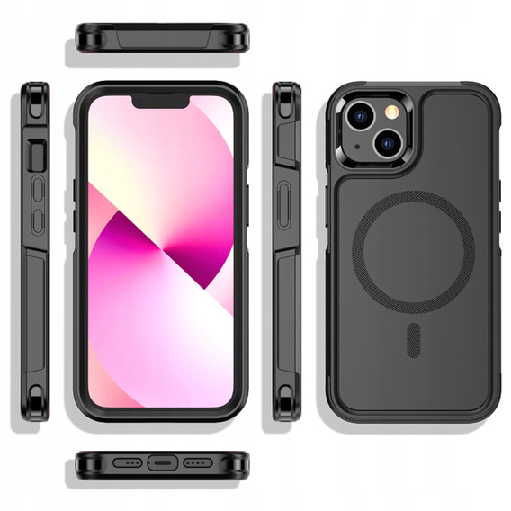 Θήκη για iPhone 14, MagForce MagSafe, μαύρη