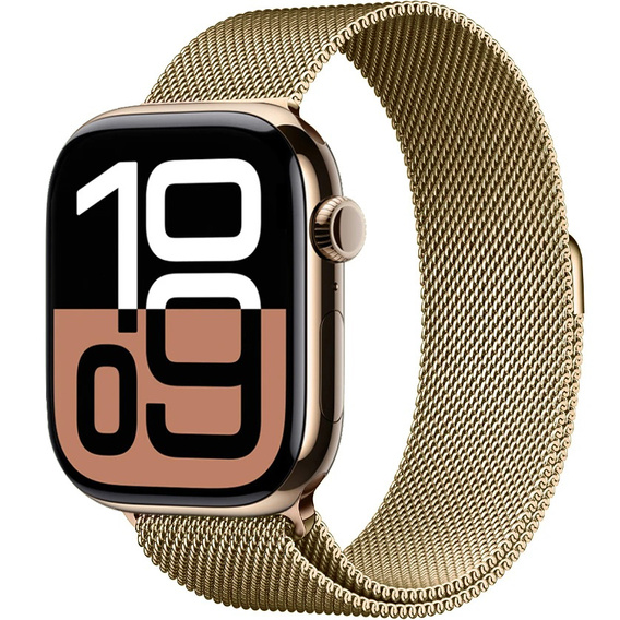 Bransoleta do Apple Watch 1/2/3/4/5/6/7/8/SE/ULTRA 42/44/45/49 MM, Złota