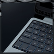 Θήκη + πληκτρολόγιο Galaxy Tab S9, NILLKIN Bumper Pen Slot, μαύρη