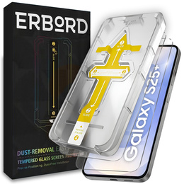 2x Μετριασμένο γυαλί για Samsung Galaxy S24+ Plus / S25+ Plus, ERBORD 9H Easy App